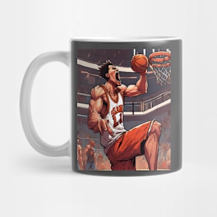 Powerfull slam dunk in pencil art Mug